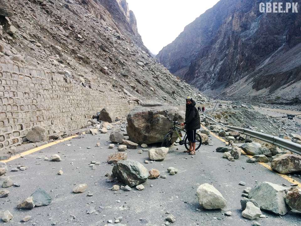Karakoram Highway - KKH blocked