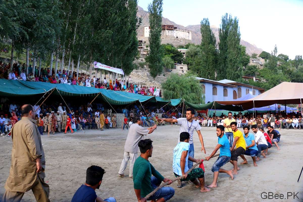 Tug of War between two villages in Karimabad