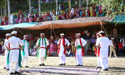 Hunza boys performing Api Cso Nut in Karimabad Hunza