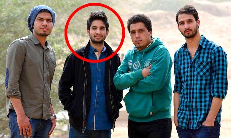 Dr. Usama Riaz Shaheed from Gilgit-Baltistan with his friends.